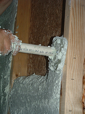 Air Krete filling wall