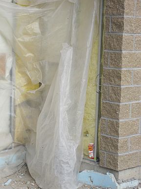 flaw in thermal boundary in commercial building
