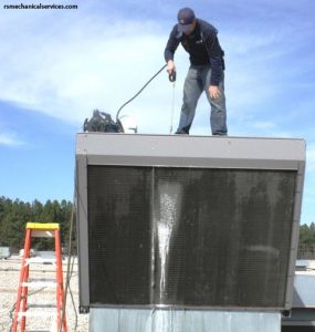 This is the right way to clean condenser coils.