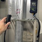 Testing an 80+ gas furnace.